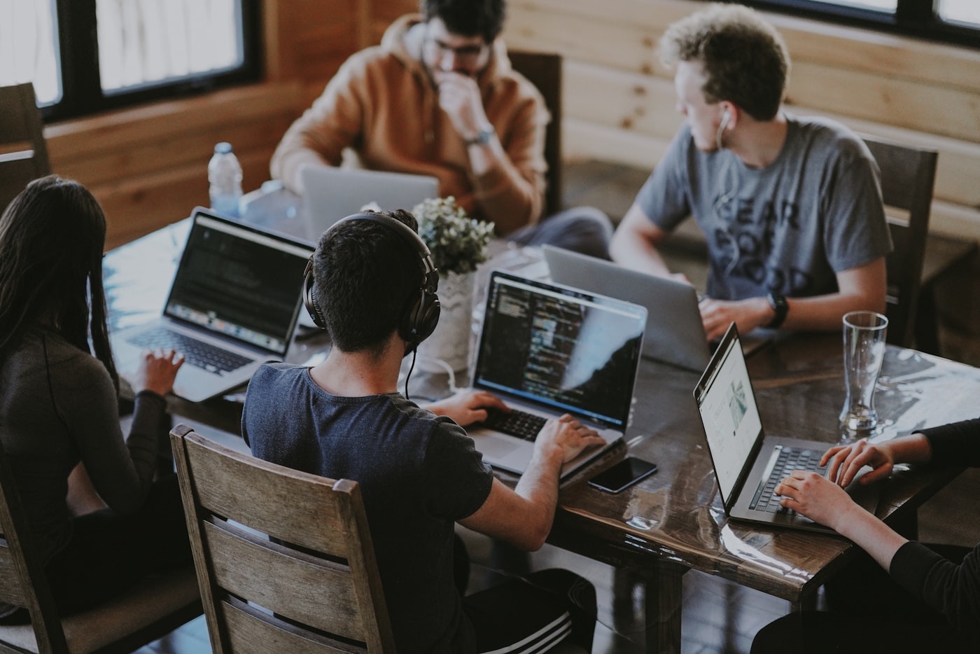 Averon team in a working session